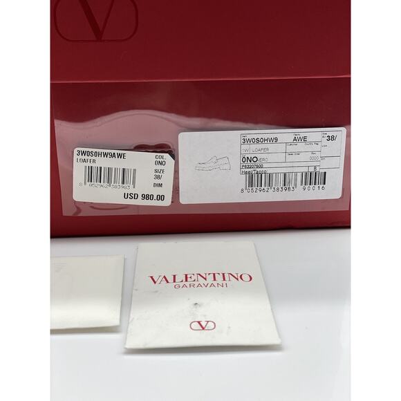 Valentino Garavani Rockstud Calfskin Loafer sz. 38 eu (8 us) - Picture 5 of 7